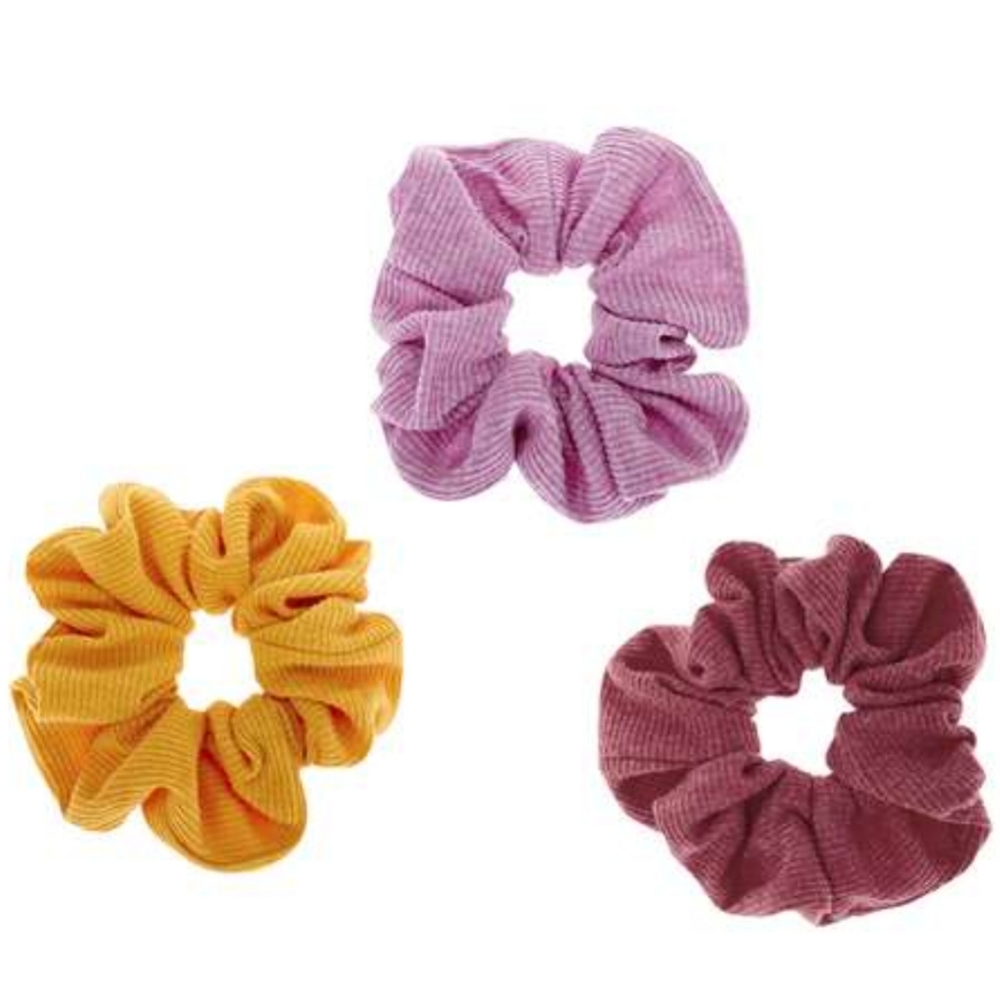 2/$30 COCUS POCUS Set of 3 Corduroy Scrunchies